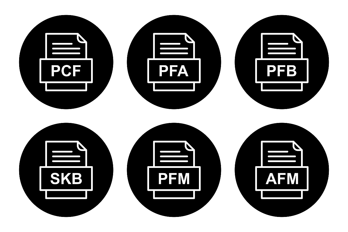 Set Of File Formats Icons example image 1
