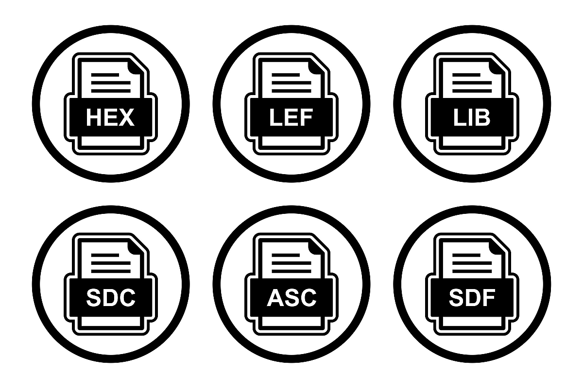 Set Of File Formats Icons example image 1