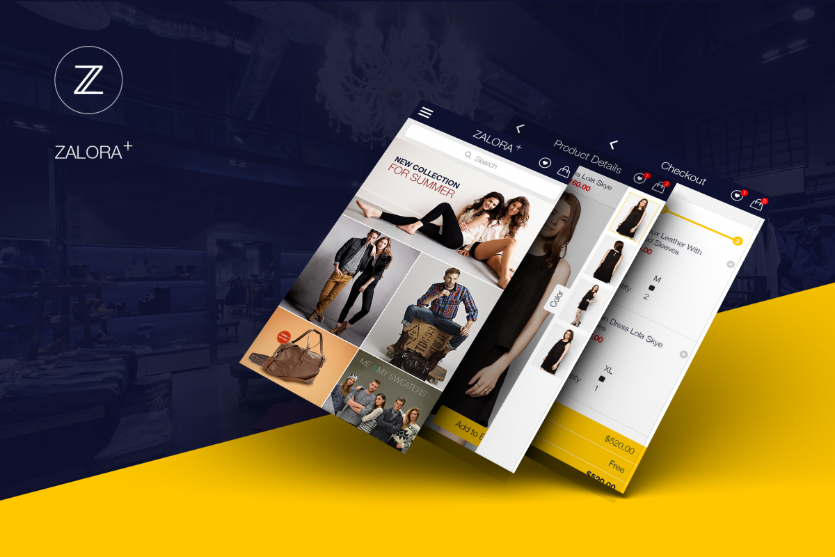 Zalora Shopping UI for e-commerce example image 1