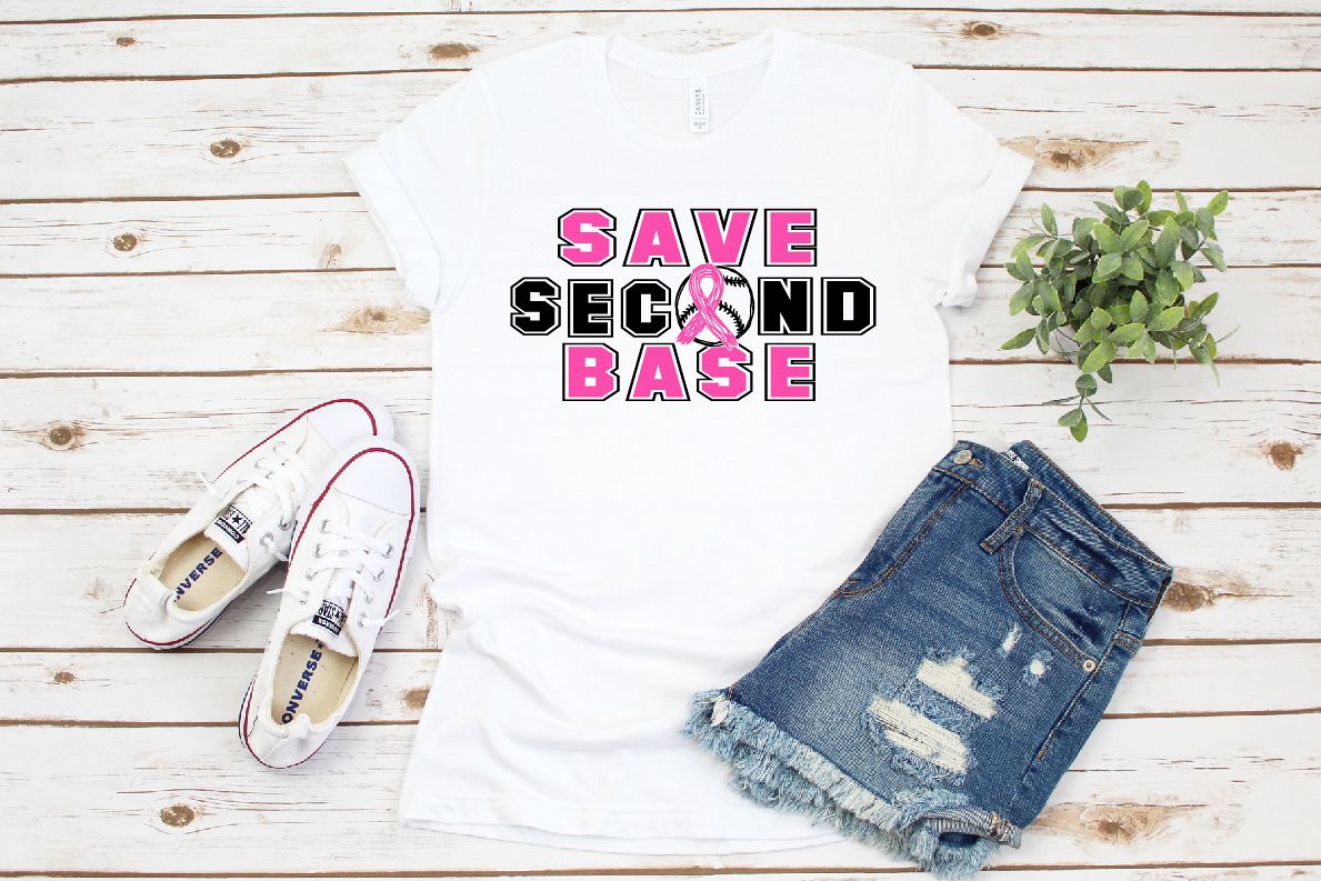 Baseball Tackle Breast Cancer Svg Awareness ribbon example image 1