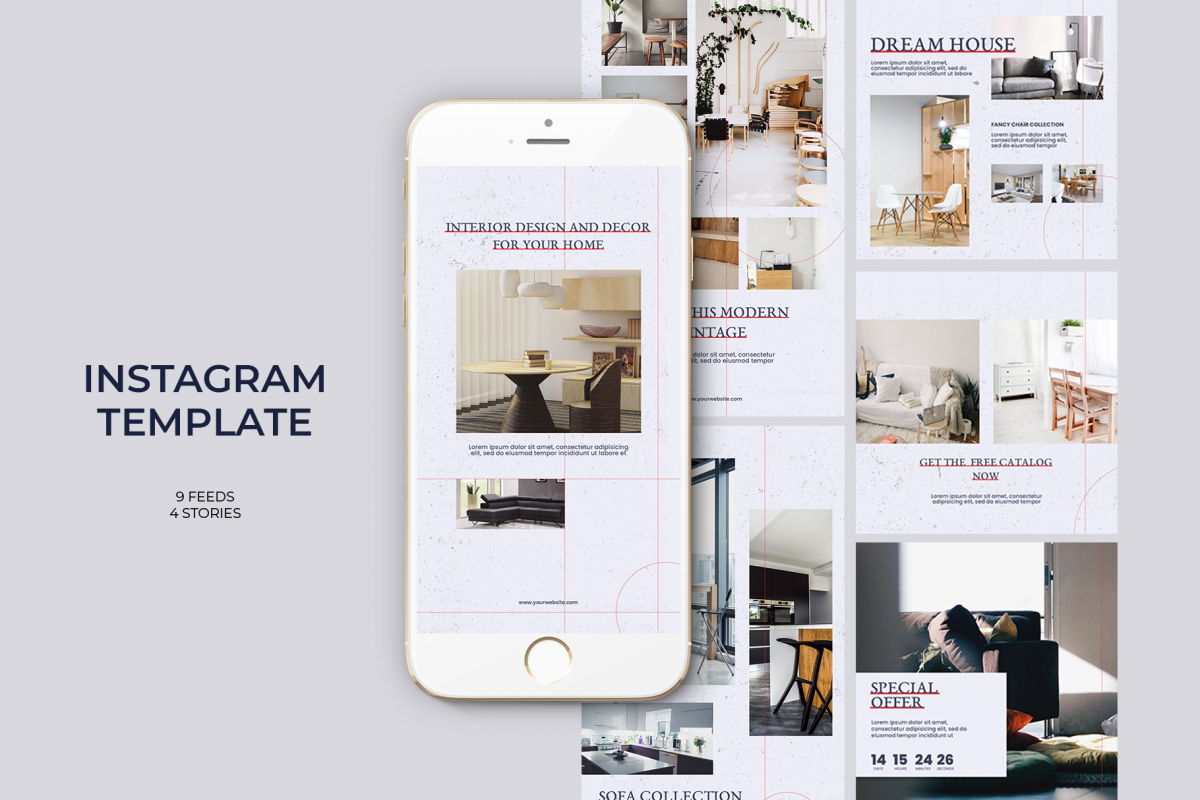 Interior Instagram Templates example image 1