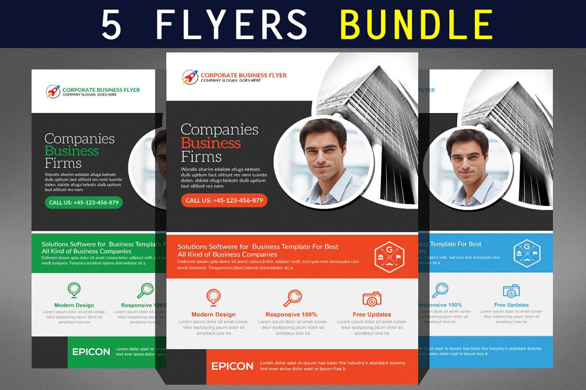 Corporate Business Flyer Bundle example image 1