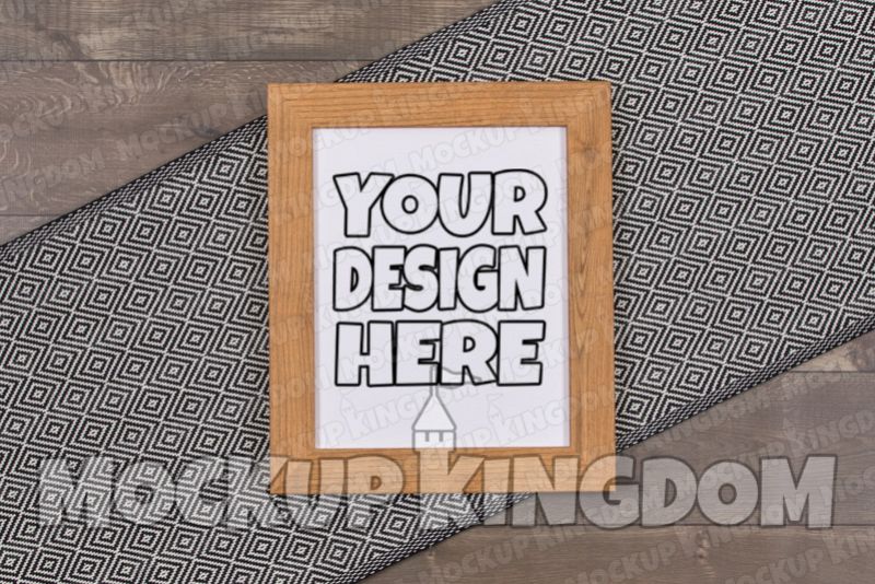 Picture Frame Mockup, Blank Frame Artwork, Canvas Mockup example image 1