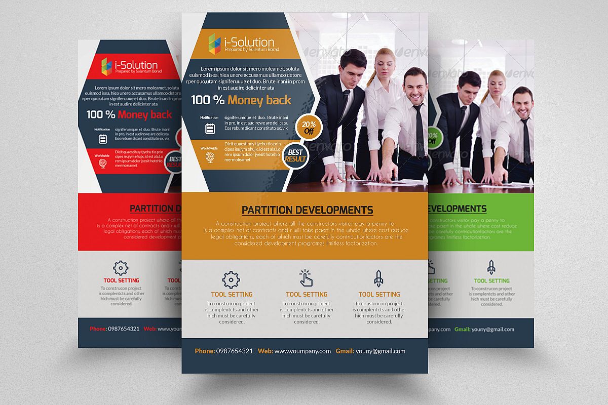 Business Marketing Management Flyers example image 1