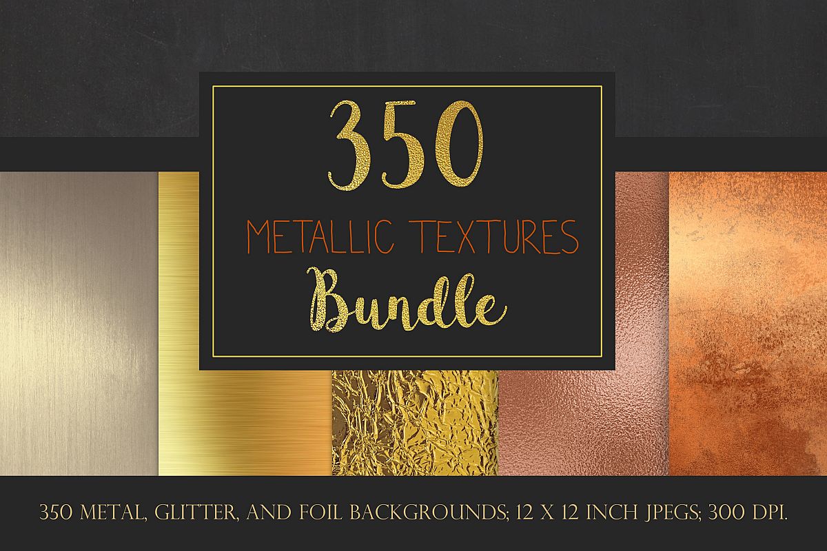 Metallic Textures Bundle example image 1