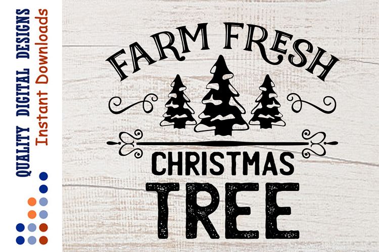 Farm Fresh CHRISTMAS Tree SVG Farm svg example image 1