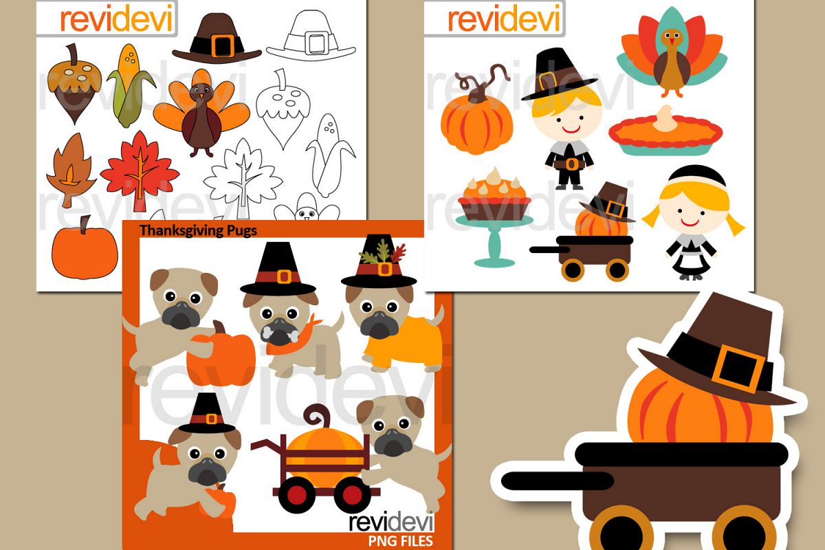 Thanksgiving Bundle Graphics example image 1