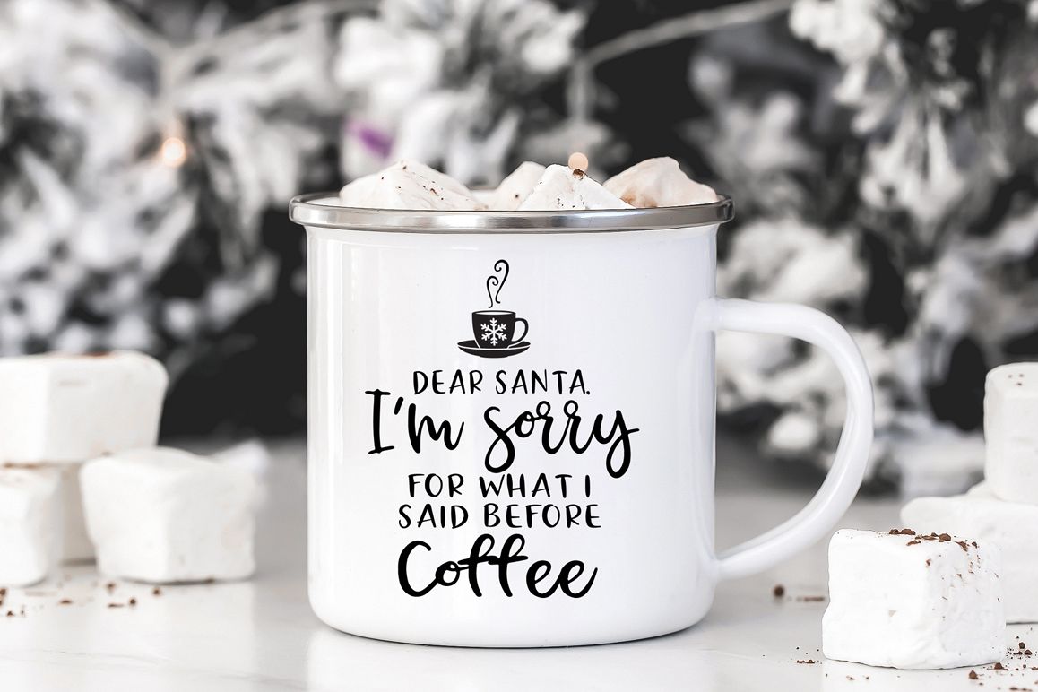 Funny Christmas SVG - Dear Santa, I'm Sorry For What I Said example image 1