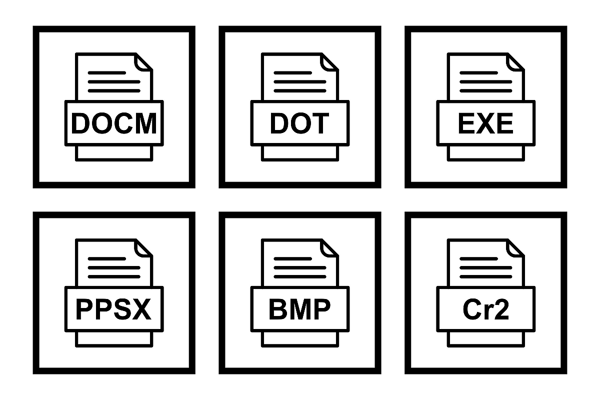 Set Of File Formats Icons example image 1