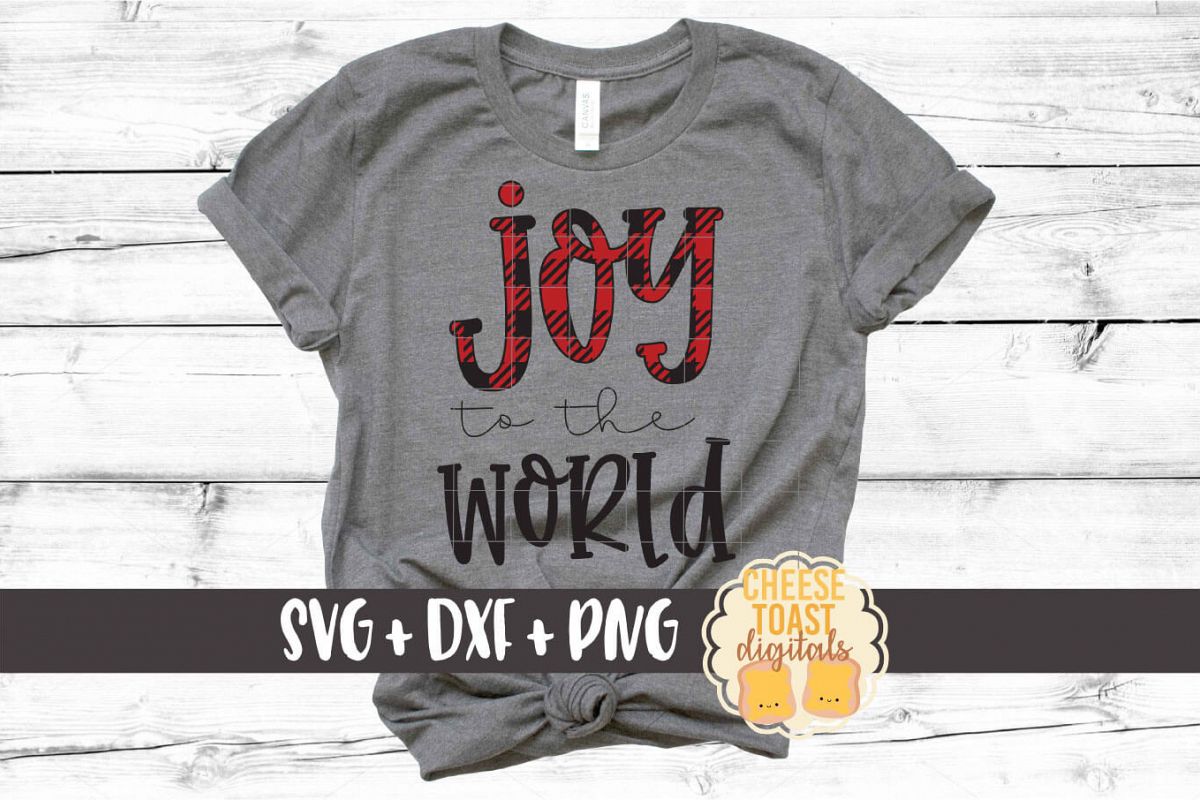 Joy To The World - Christmas SVG PNG DXF Cut Files example image 1