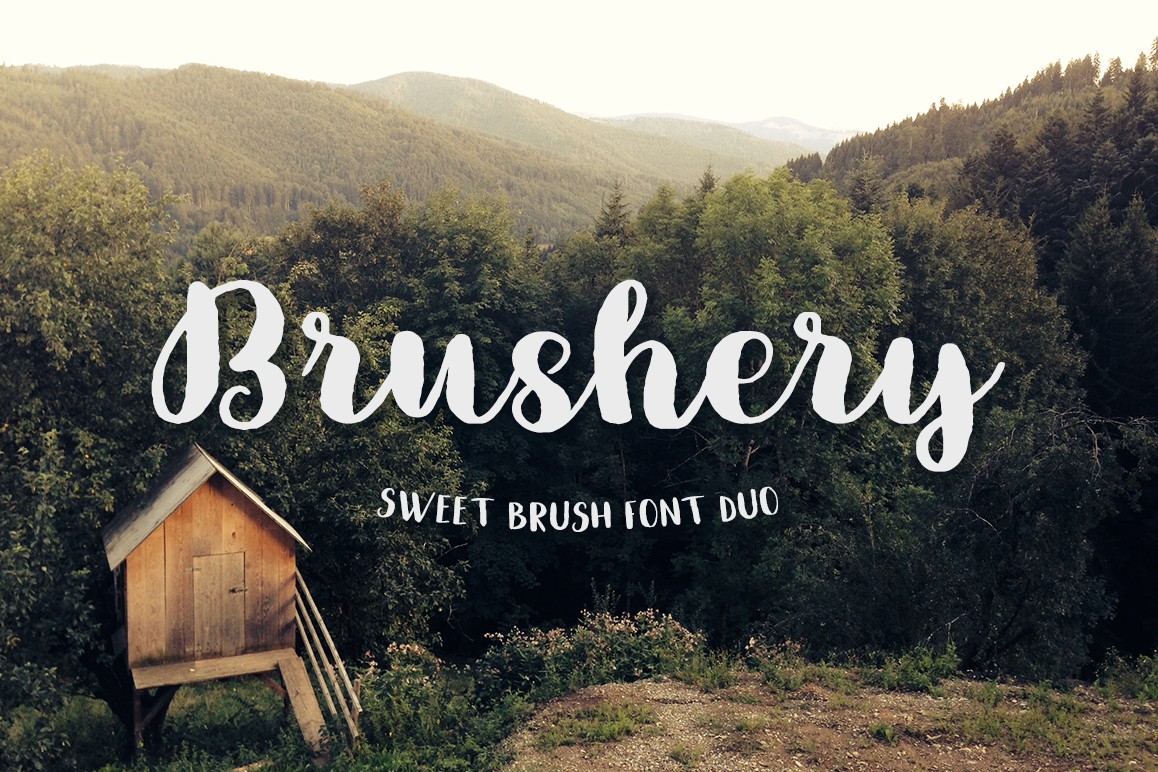 Brushery Font Duo example image 1
