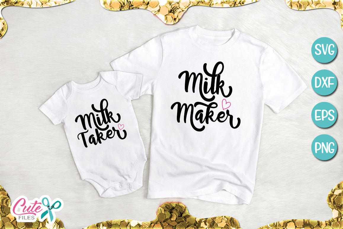 Milk maker and taster SVG cut file example image 1