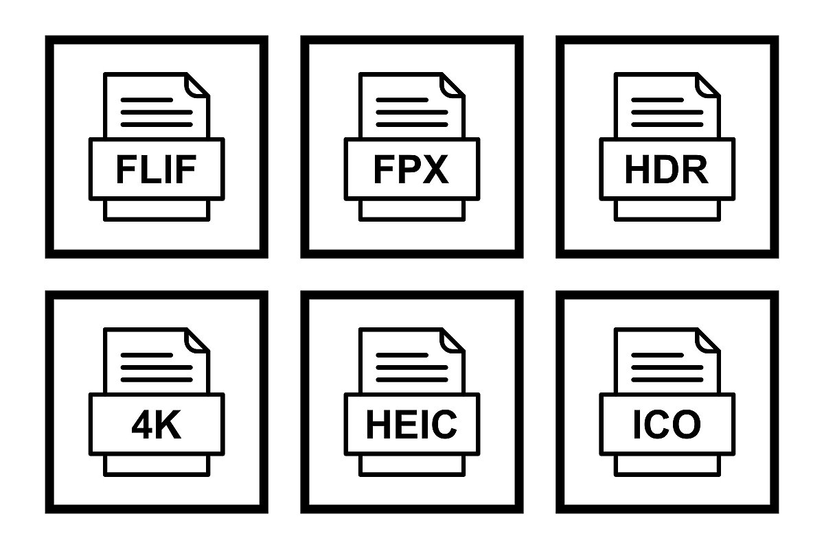 Set Of File Formats Icons example image 1