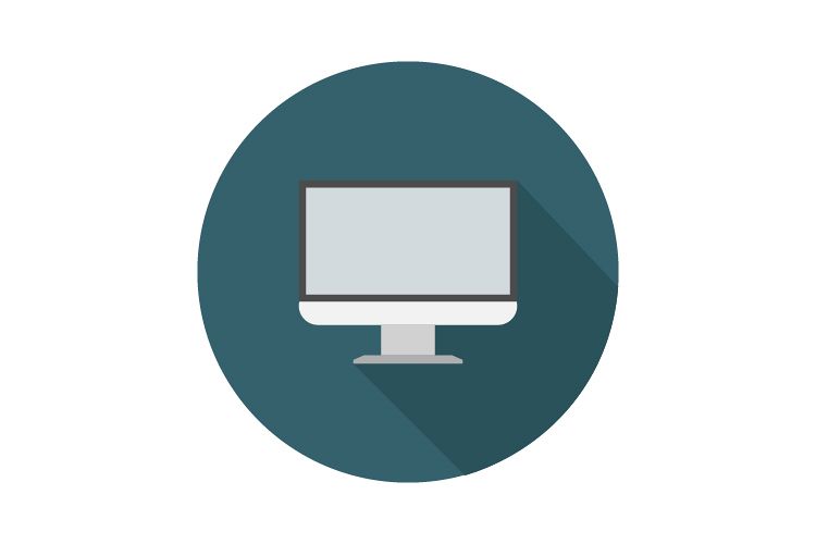 Computer monitor icon example image 1