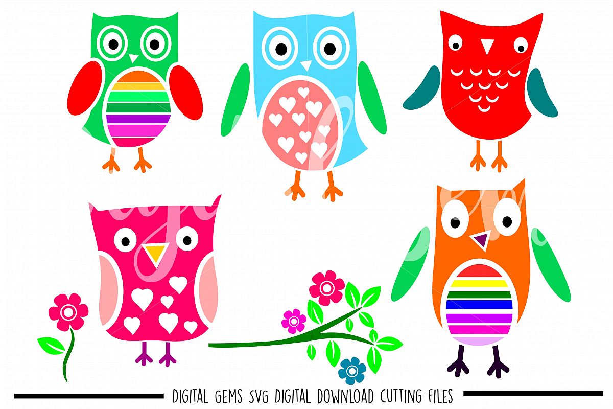 Owl SVG / DXF / EPS / PNG files example image 1