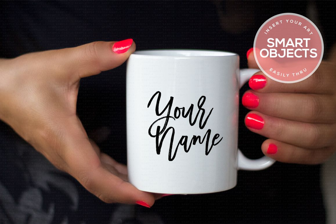 Hands Holding Mug Mockup #3 example image 1