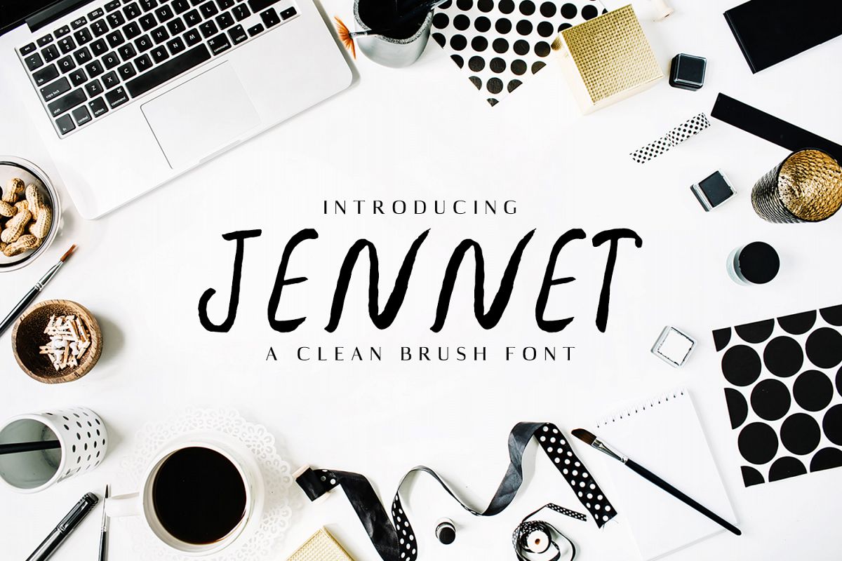 Jennet Brush Font Family example image 1