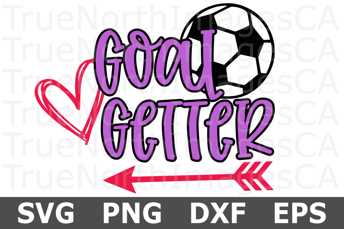 Soccer Goal Getter - A Sports SVG Cut File example image 1