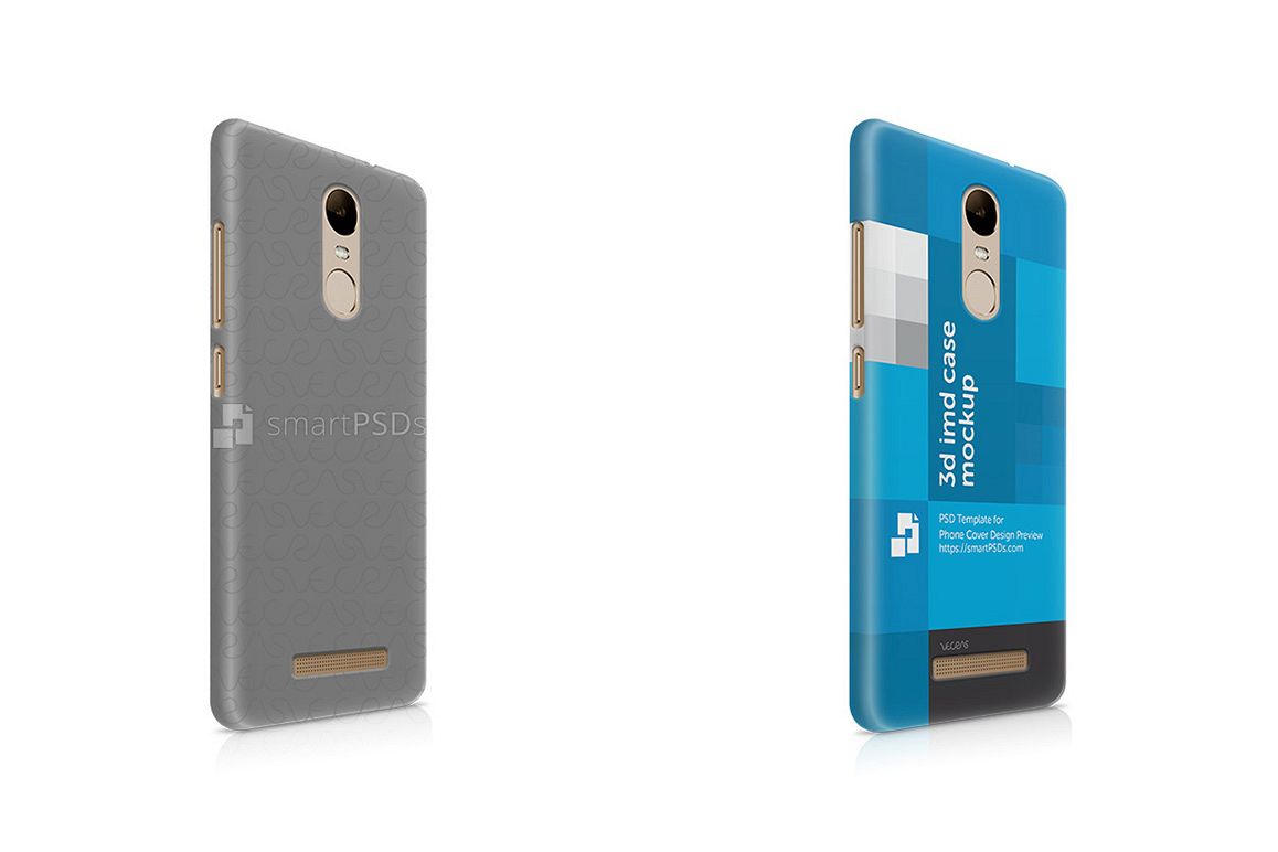 Xiaomi Redmi Note 3 3d IMD Mobile Case Design Mockup 2016- Right view example image 1