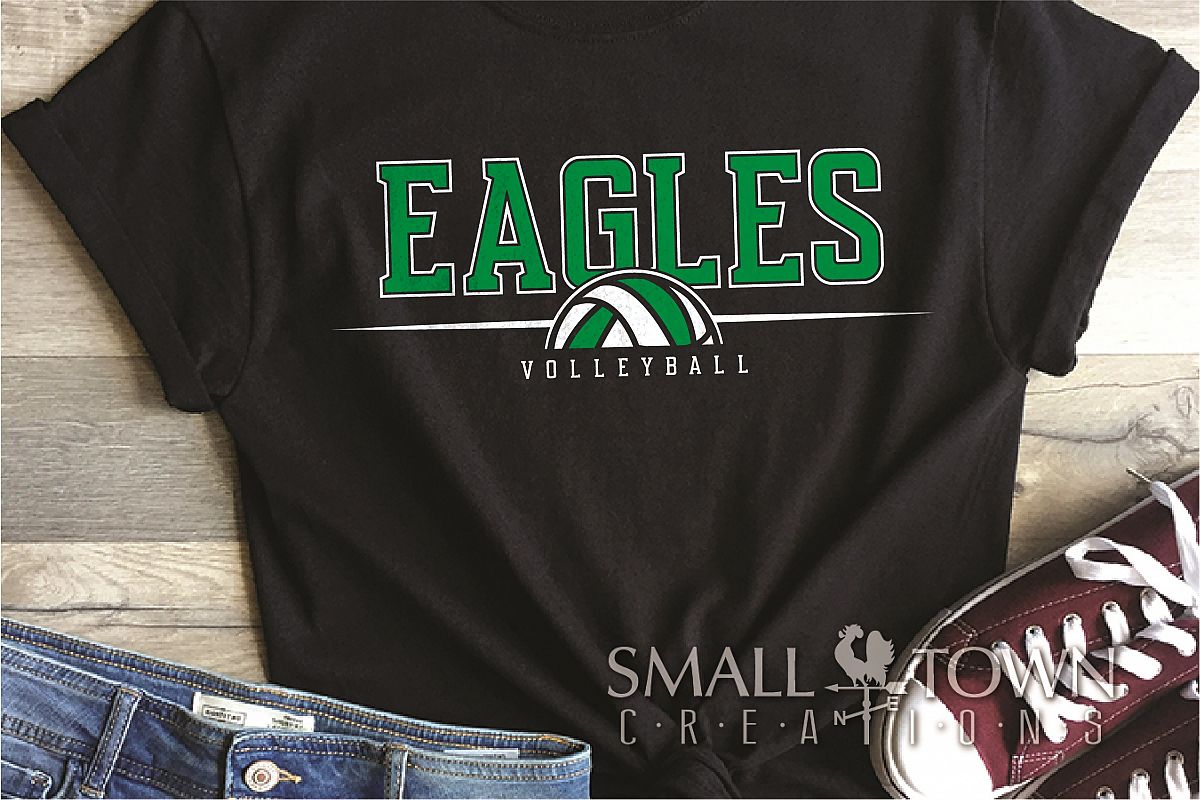 Eagle, Eagle volleyball, Team, logo, PRINT, CUT & DESIGN example image 1