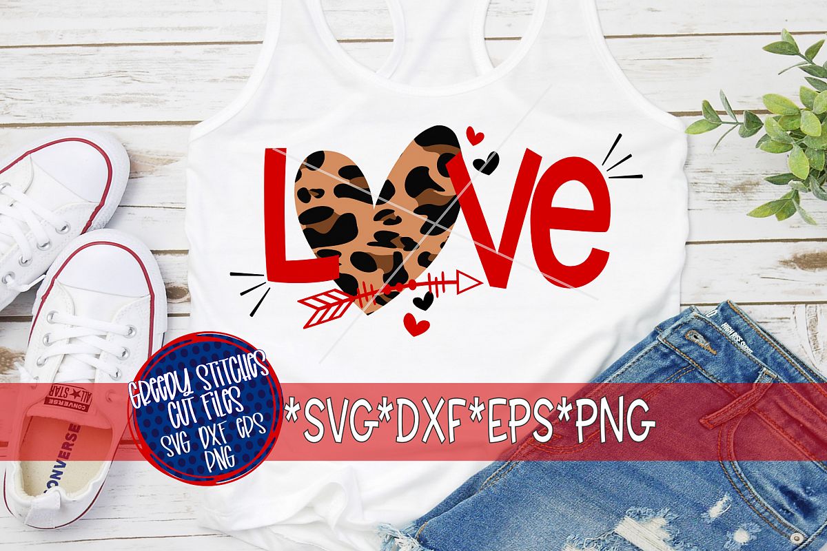 Download Valentine's Day | Love Leopard Print SVG DXF EPS