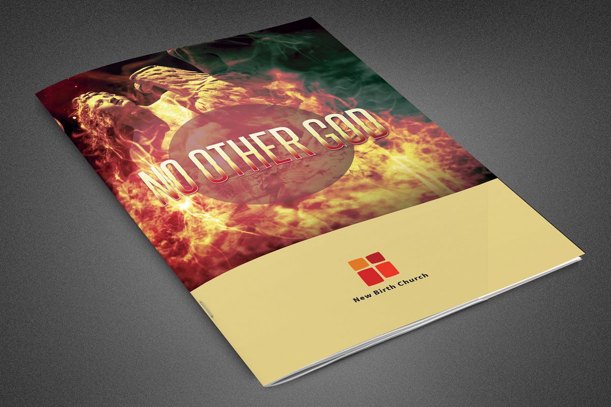 No Other God Church Bulletin example image 1