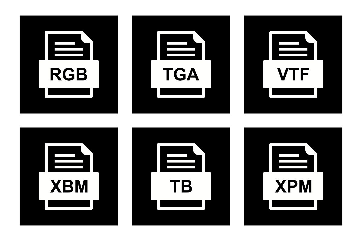 Set Of File Formats Icons example image 1