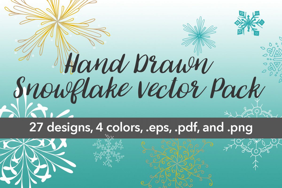 Snowflake Vector Pack example image 1