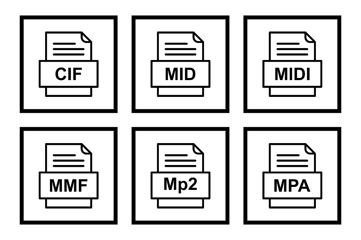 Set Of File Formats Icons example image 1