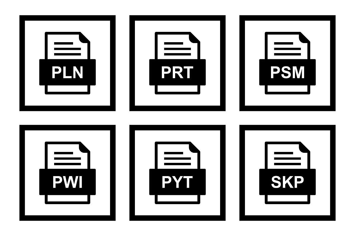 Set Of File Formats Icons example image 1