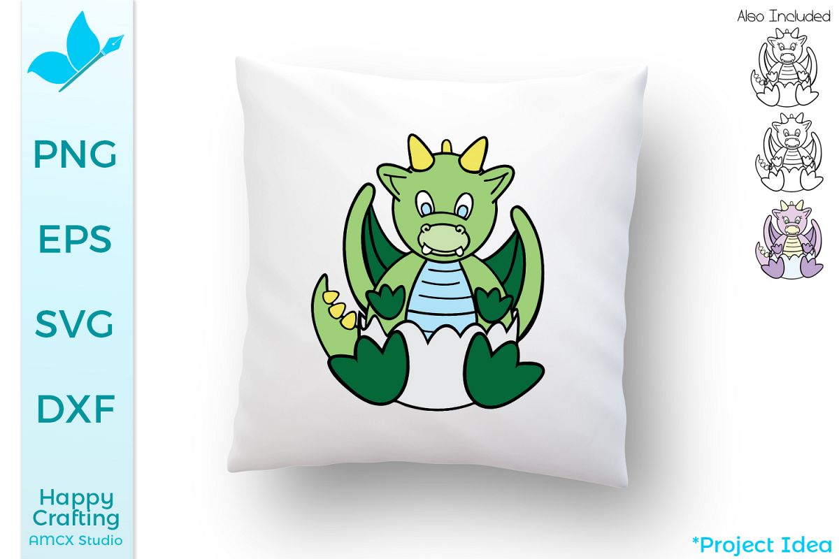 Baby Dragons SVG Files - An adorable baby craft file example image 1