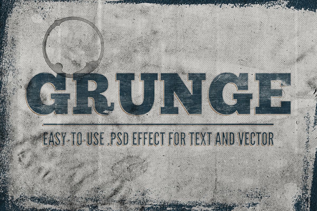 Grunge - Adobe Photoshop Text Effect