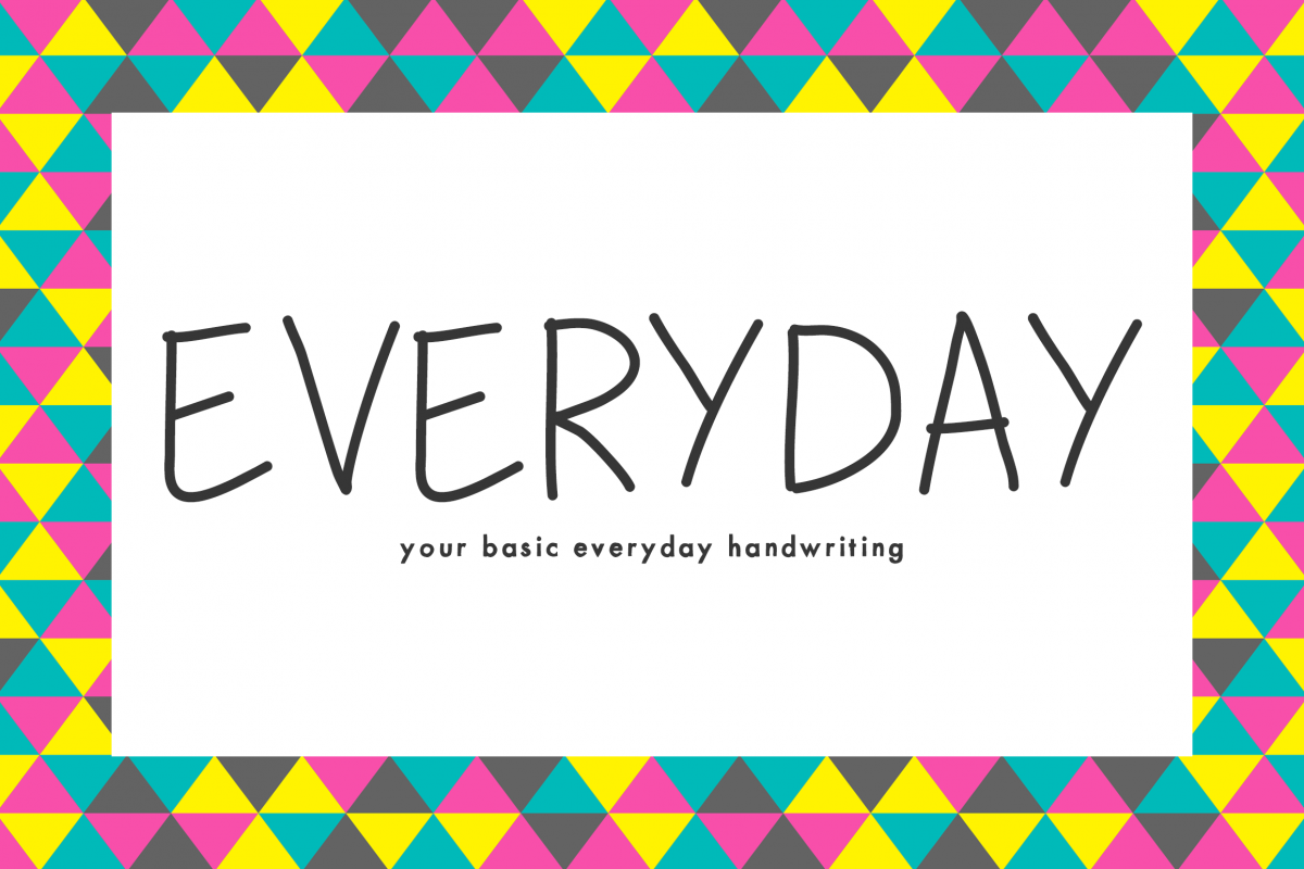 Everday - Your Basic Everyday Handwriting example image 1
