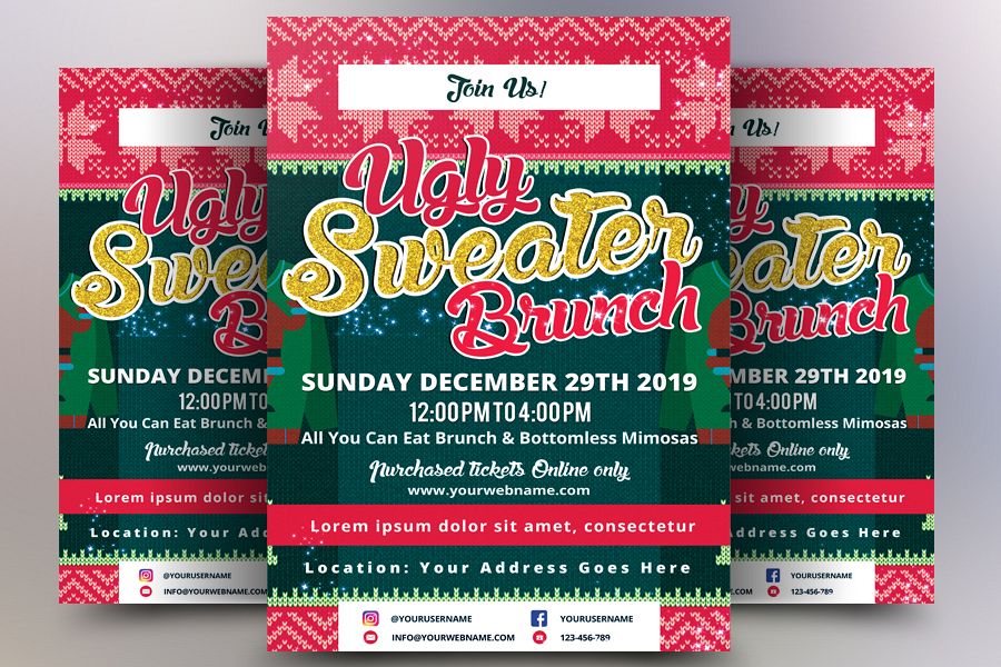 Winter Food Festival Flyer example image 1