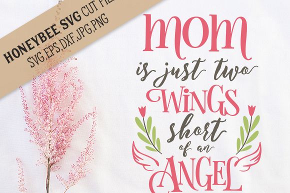 Mom Two Wings Short Angel cut file example image 1
