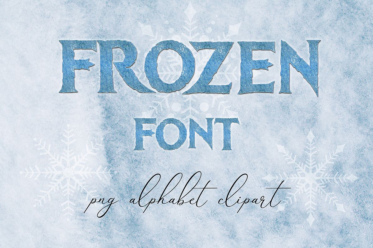 Frozen Alphabet Clipart example image 1