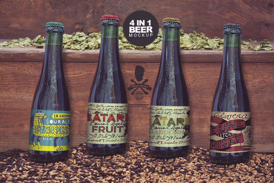 4 Bottles in 1 Mockup 2 30 OFF example image 1