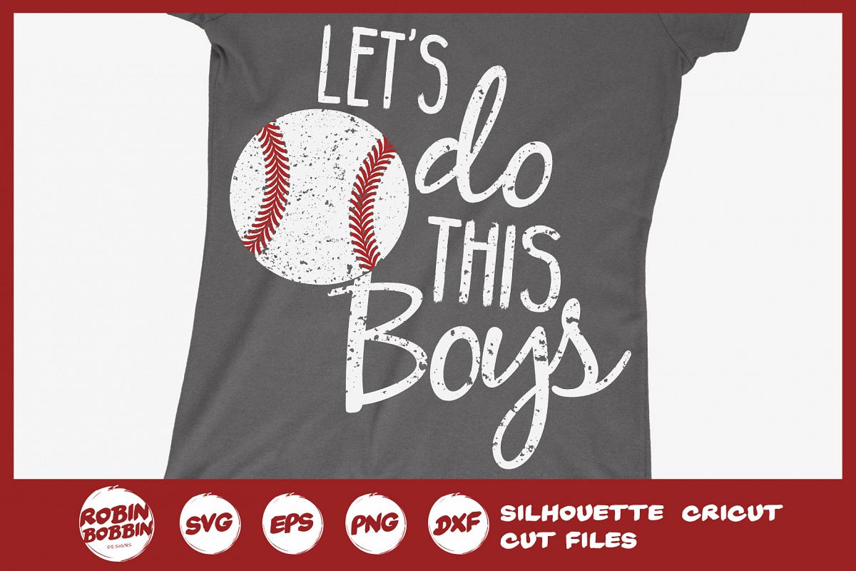 Baseball Mom SVG - Let's Do This Boys SVG example image 1