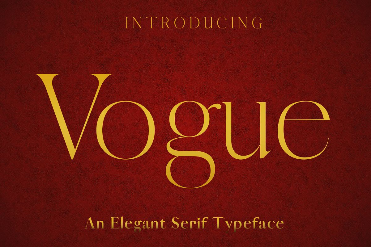 VOGUE - An Elegant Typeface example image 1