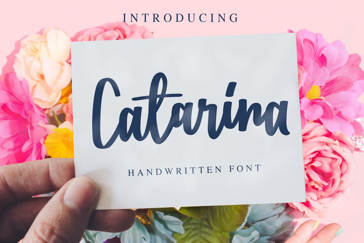 Catarina - a Handwritten Font example image 1