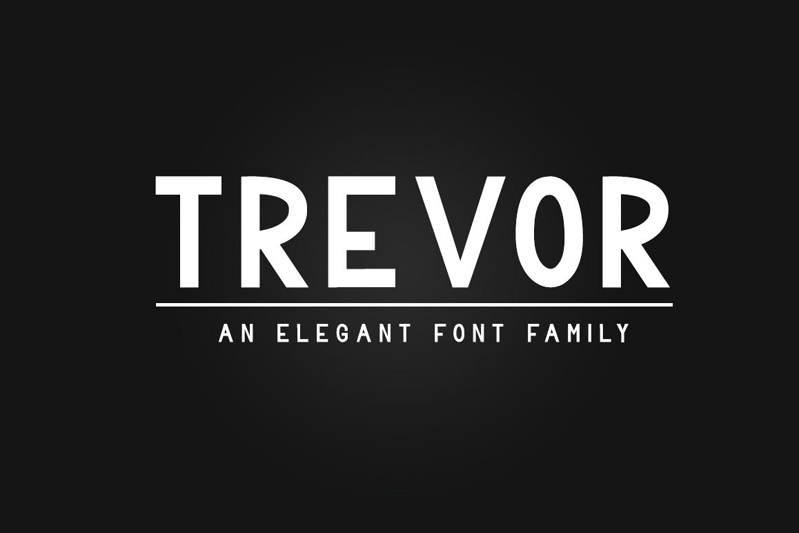 Trevor - Elegant Sans Serif Family Font example image 1