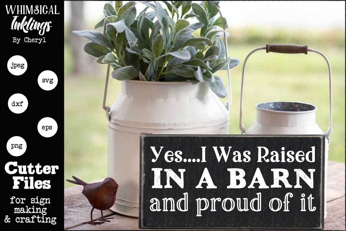 Raised In A Barn SVG example image 1