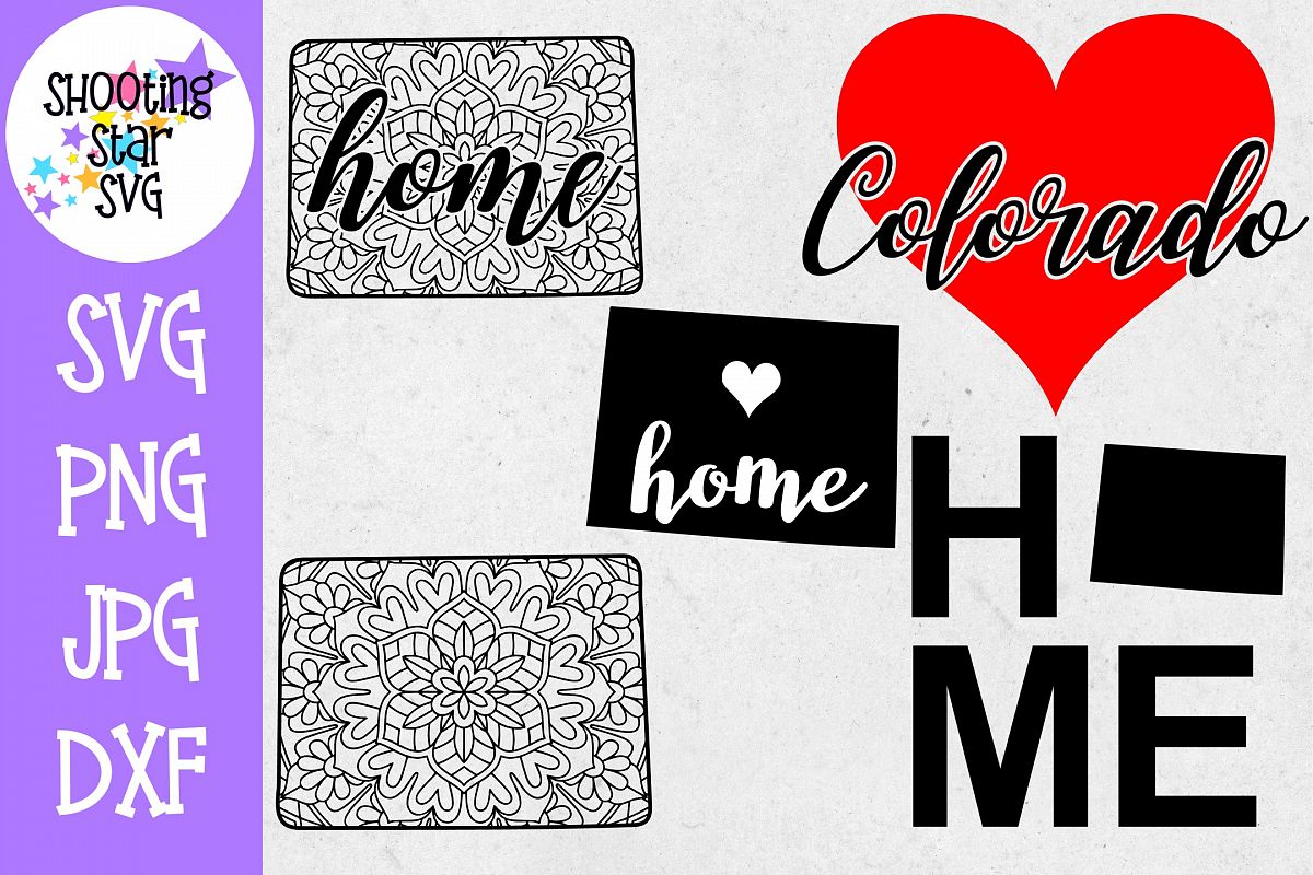 Colorado US State SVG Decal Bundle - 50 States SVG example image 1