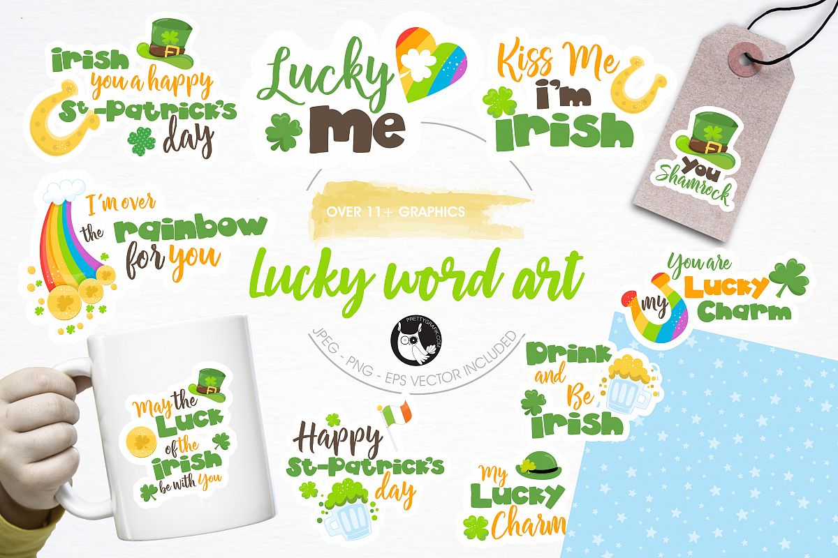 St-Patrick word art graphics and illustrations example image 1