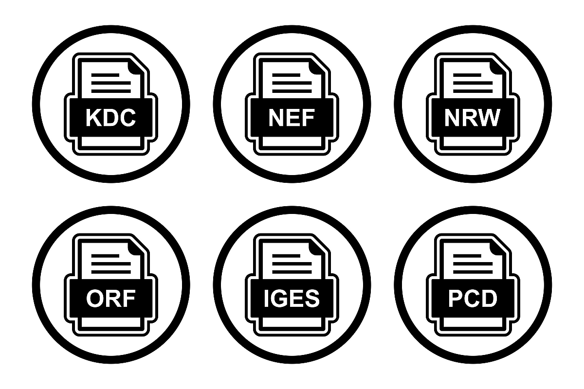 Set Of File Formats Icons example image 1