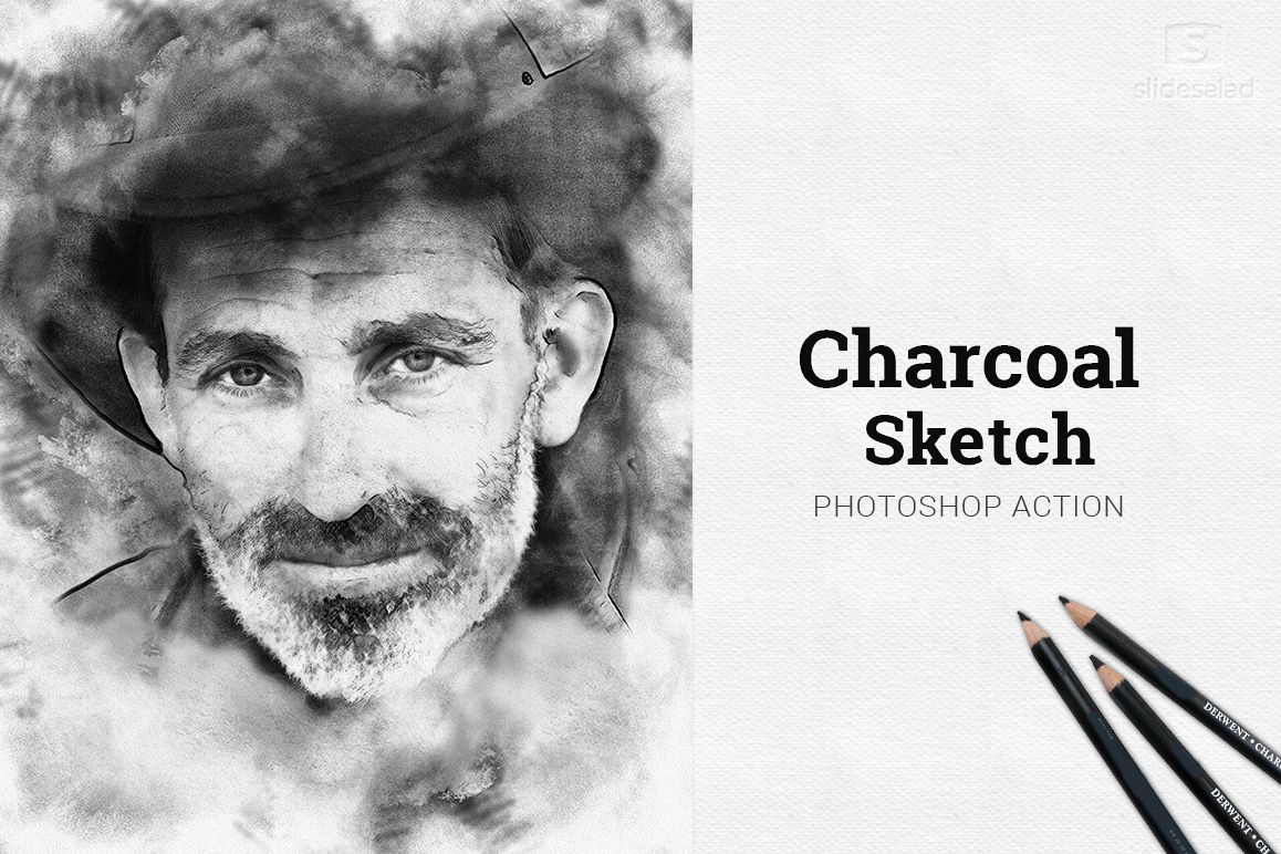 Charcoal Sketch Photoshop Action example image 1