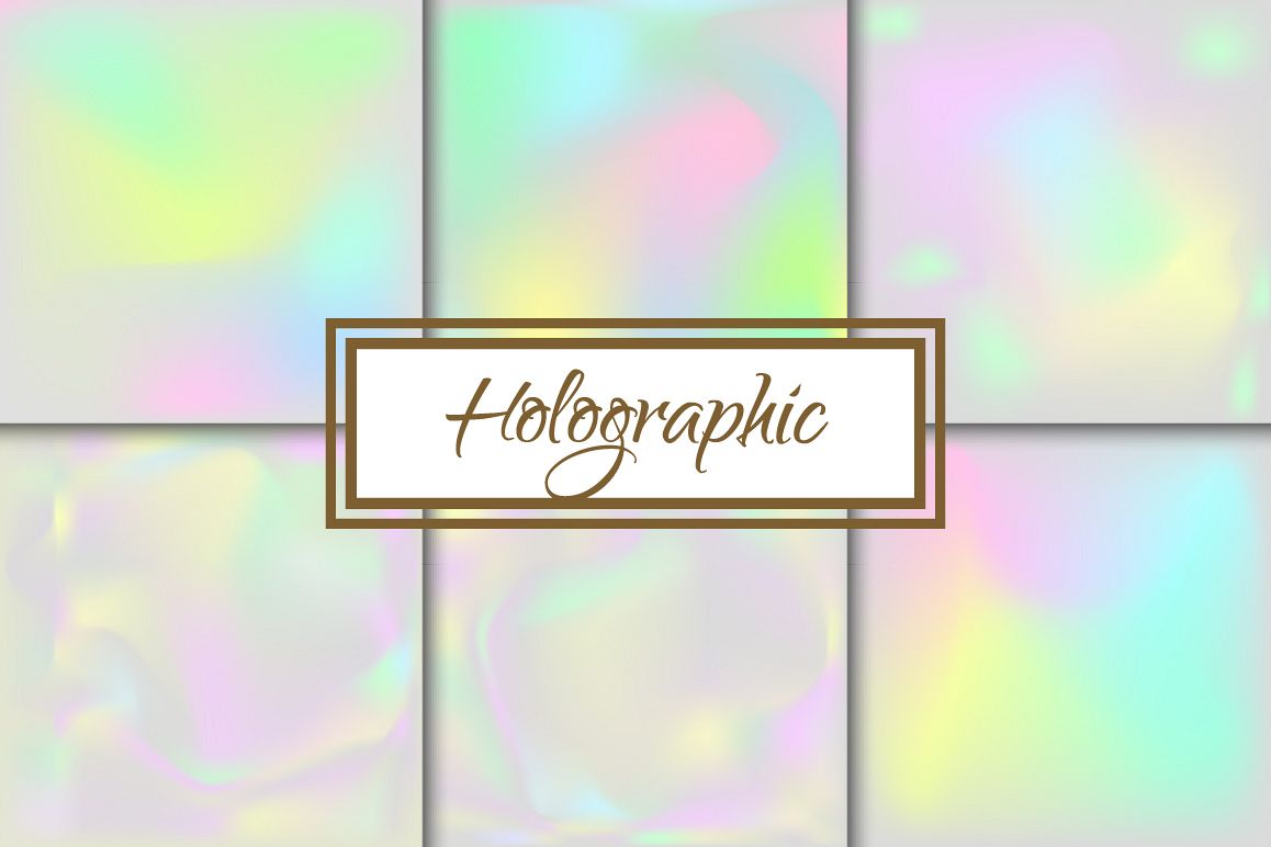 Holographic Neon Foggy Backgrounds example image 1
