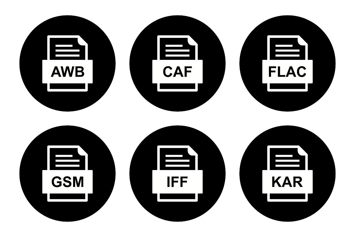 Set Of File Formats Icons example image 1