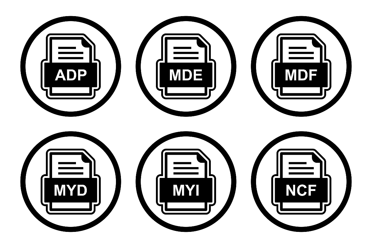 Set Of File Formats Icons example image 1