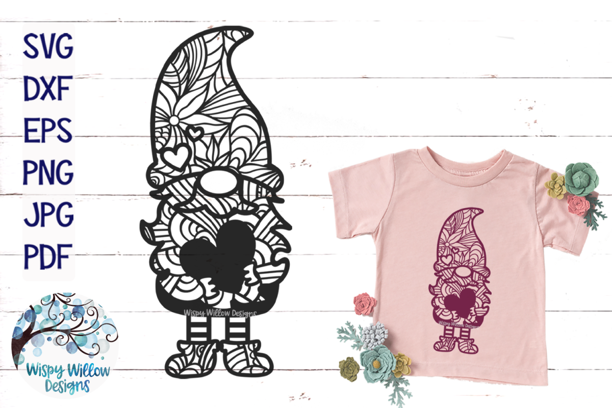 Download Gnome Zentangle Svg Gnome Mandala Svg Gnome Heart Svg 414849 Svgs Design Bundles